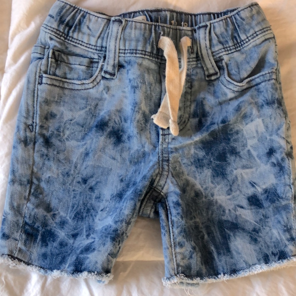 GAP tie dye cut off denim shorts size 12-18 months
